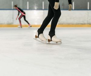 Blurred motion of a person performing a fluid exercise.