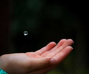 Hands in a mindful gesture during a pause.